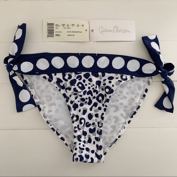Gideon Oberson Other - Gideon Oberson Bikini Bottom Navy Leopard